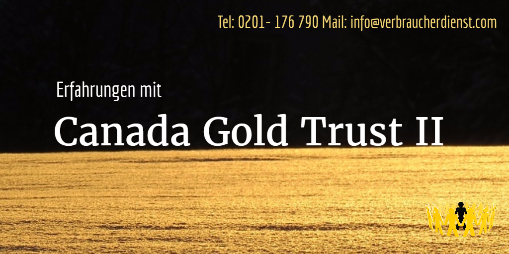 Bild: Hilfe bei Canada Gold Trust II